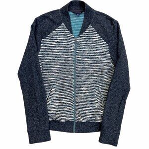 Lucky Brand Women's Fuzzy Cotton Full Zip Knit Jacket Size M​​​​​​​